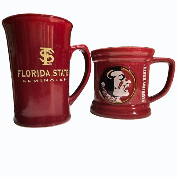 2 Florida State University Seminoles Coffee Mugs  EUC - Picture 2 of 12